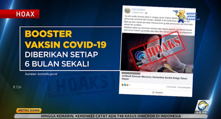 Waspada! Marak Hoaks Seputar Vaksin Booster, Ini Faktanya