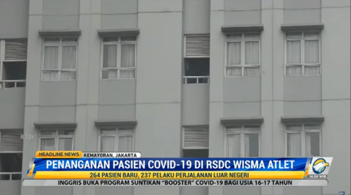 Wisma Atlet Rawat 264 Pasien Baru, Didominasi Pelaku Perjalanan Luar Negeri
