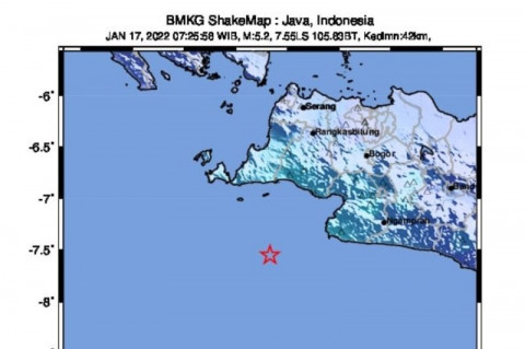 Sukabumi Diguncang Gempa Magnitudo 5,4
