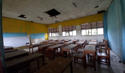 9 Ruang Kelas SMPN 2 Kosambi Tangerang Terbengkalai
