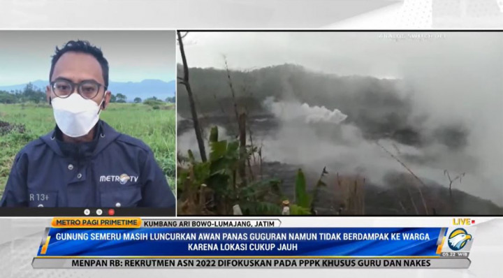 Semeru Masih Berfluktuasi usai Banjir Lahar Dingin