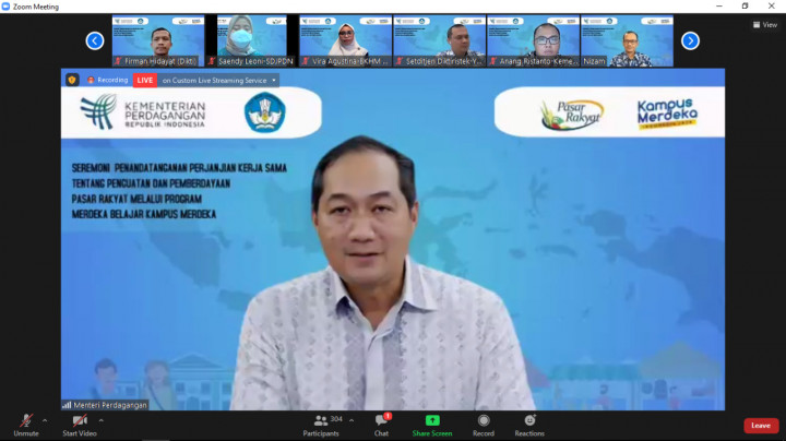 Mendag: Mahasiswa Penggerak Muda Pasar Rakyat Motor Pertumbuhan Ekonomi