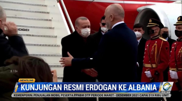 Erdogan Kunjungi Albania Perkuat Kerja Sama Bilateral