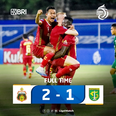 Bhayangkara <i>Comeback</i> atas Persebaya, Kambuaya Kartu Merah