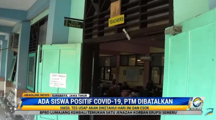 Siswa Positif Covid-19, PTM 100% di SMAN 22 Surabaya Disetop Sementara