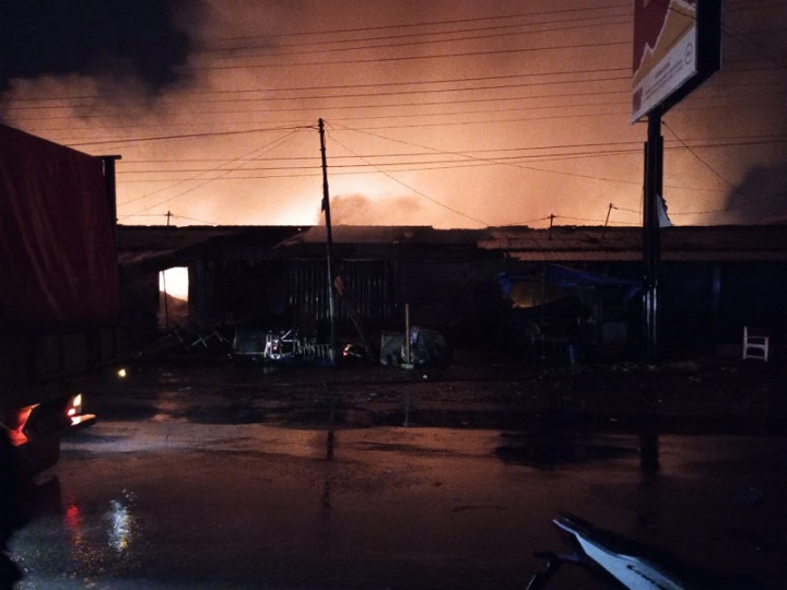 Pasar Karangawen Demak Kebakaran