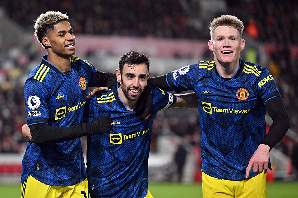 Liga Inggris: MU Hajar Brentford 3-1