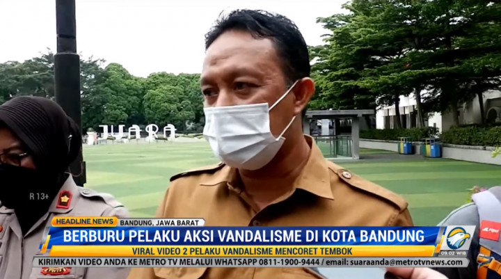 Sayembara Pemkot Bandung, Penangkap Pelaku Vandalisme Diberi Rp5 Juta
