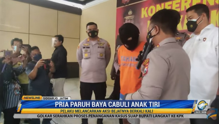 Bejat! Pria Paruh Baya 5 Bulan Cabuli Anak Tiri