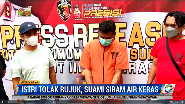 Dituding Selingkuh, Suami Siram Istri dengan Air Keras