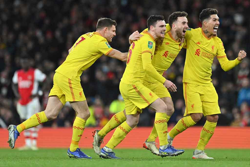 Piala Liga Inggris: Dua Gol Diogo Jota Antar Liverpool Libas Arsenal 2-0