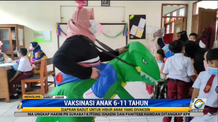 Inspiratif, Nakes di Garut Punya Ide Unik Agar Anak Mau Divaksin