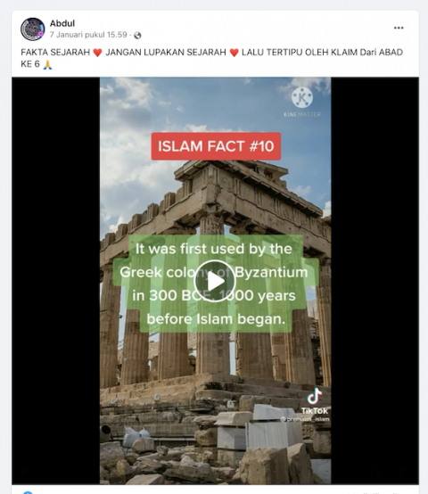 [Cek Fakta] Islam Meniru Kebudayaan Yunani dan Persia dalam Simbol Bulan Bintang? Ini Faktanya