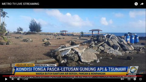 Begini Kondisi Tonga Pasca-Letusan Gunung Api dan Tsunami