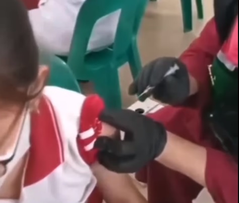 Viral, Siswa SD di Medan Jadi Korban Suntik Vaksin Kosong, Jelas Banget!