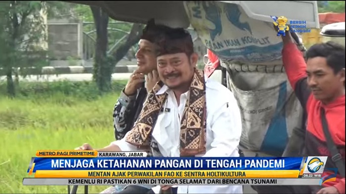 Mentan Harap Dukungan FAO Bisa Tingkatkan Kualitas Pertanian