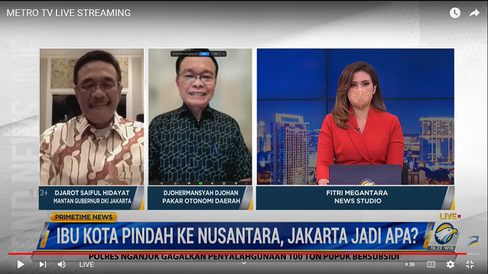 Djarot: Jakarta Tetap Ibu Kota Sebelum Pindah ke IKN Nusantara