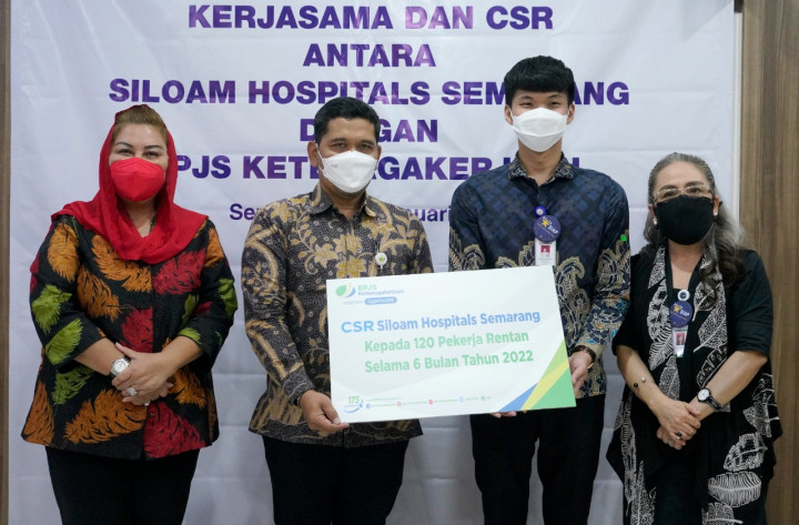 120 Tenaga Kerja Rentan Kecelakaan di Semarang Dapat Perlindungan