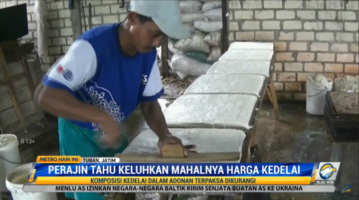 Harga Kedelai Naik, Pengusaha Tahu Terpaksa Mengurangi Takaran
