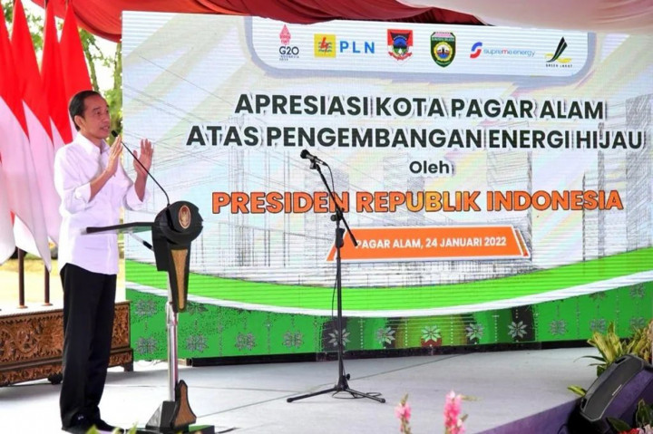 Jokowi: Pagar Alam Akan Jadi Kota Pertama di Indonesia Gunakan Energi Hijau