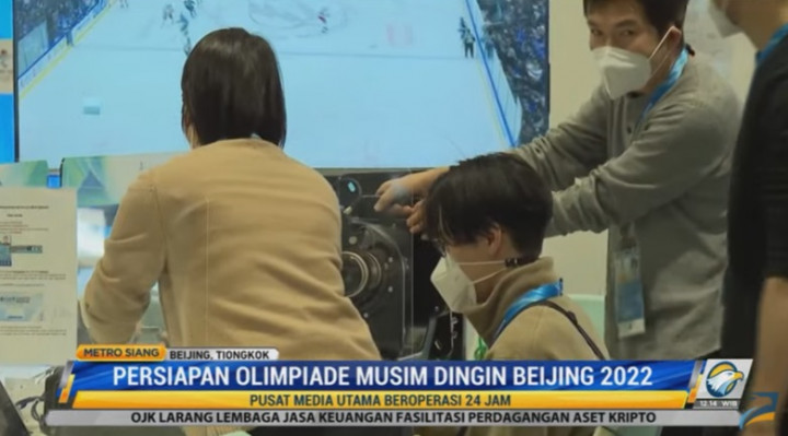 Pusat Pers Olimpiade Musim Dingin Beijing Rampung