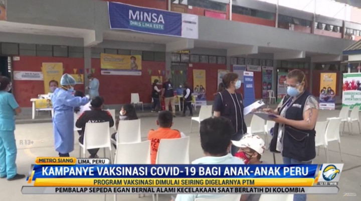 Beda dengan Indonesia, Peru Vaksinasi Anak Pakai Merek Ini