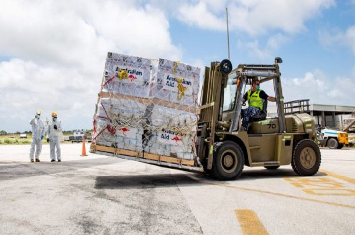 Bandara Tonga Bersih dari Abu, Pengiriman Bantuan Semakin Banyak
