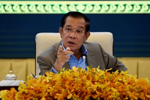 PM Kamboja Hun Sen desak pemimpin Myanmar untuk terima kunjungan utusan khusus ASEAN./AFP