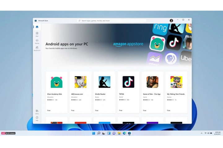 Preview Aplikasi Android Tersedia di Windows 11 Bulan Depan