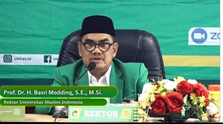Rektor UMI Basri Modding. Foto: Dok Humas UMI.