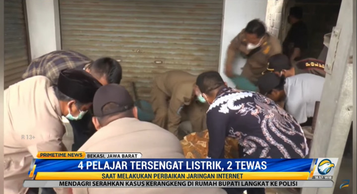4 Siswa PKL Tersengat Listrik Saat Perbaiki Internet, 2 Orang Tewas