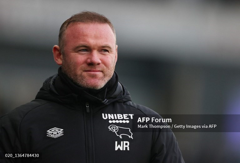 Pelatih Derby County, Wayne Rooney (AFP/Mark Thompson)