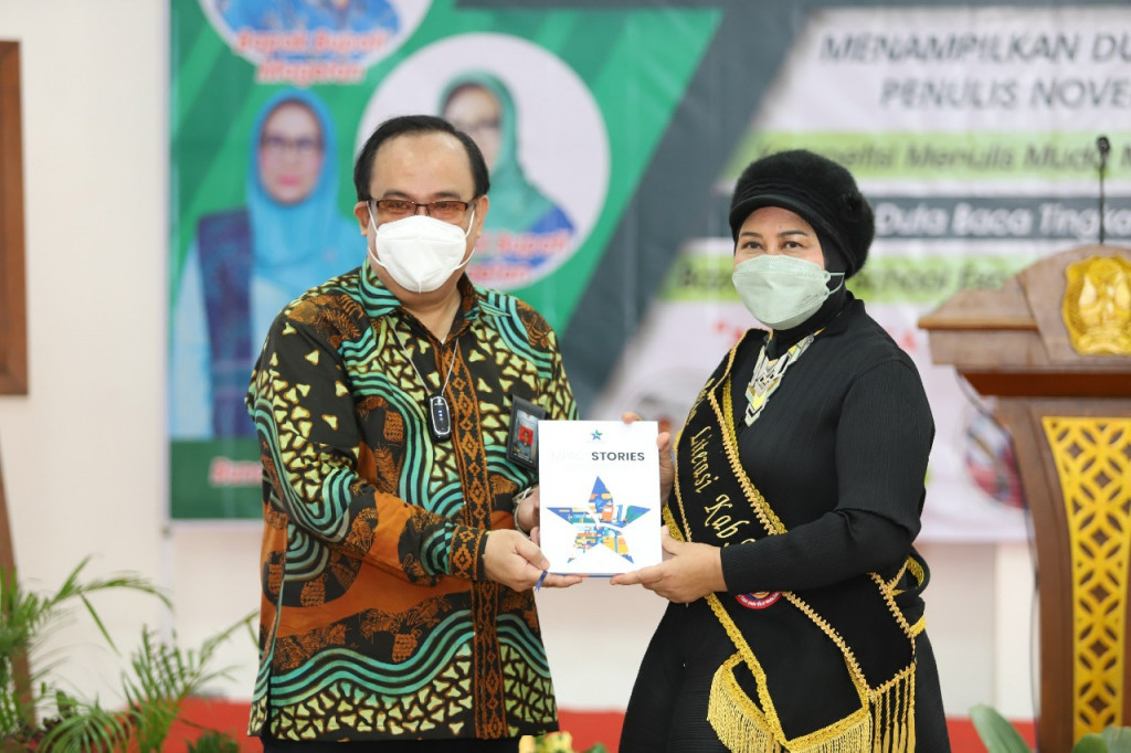 Kabupaten Magetan menggelar acara Gebyar Literasi 2022 bersama Duta Baca Indonesia dan Kompetisi Penulis Muda Magetan “Junior Writerpreneur ke-2”  (Foto:Istimewa)
