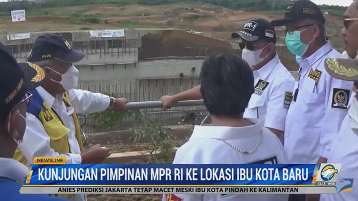 Pimpinan MPR Dan Sejumlah Menteri Tinjau Lokasi Ibu Kota Baru