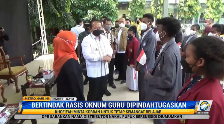 Khofifah Kunjungan ke Sekolah Guru yang Rasis ke Murid di Jember