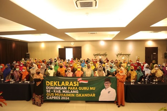 Guru NU se-Kabupaten Malang Deklarasi Dukung Cak Imin Sebagai Capres 2024