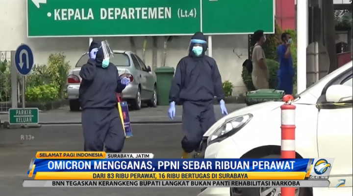 Ribuan Perawat di Jatim Siaga Hadapi Gelombang 3 Covid-19 dan Omicron