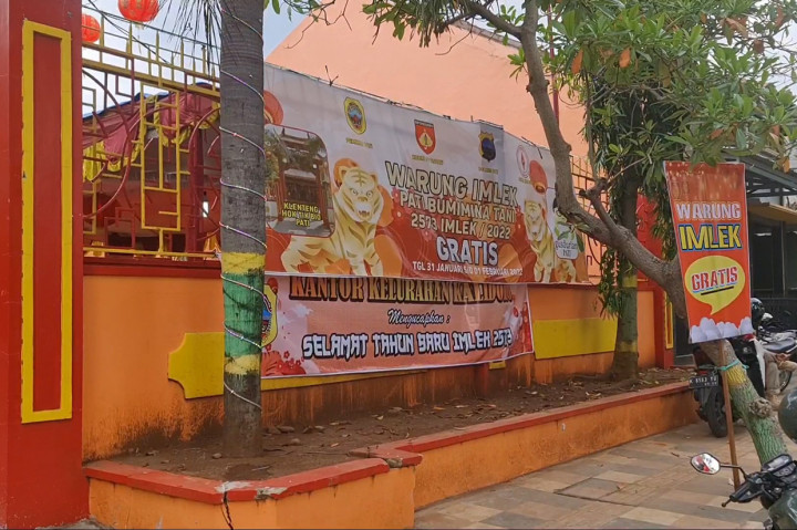 Sambut Imlek, Klenteng Hok Tik Bio Pati Buka Warung Makan Gratis