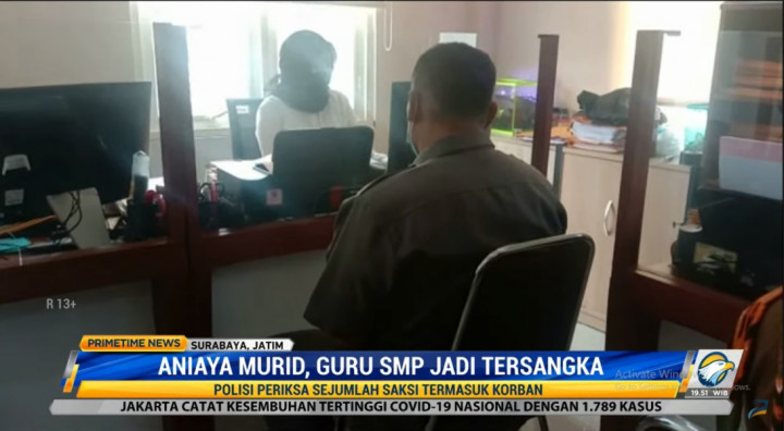 Guru SMP di Surabaya Jadi Tersangka Usai Aniaya Murid