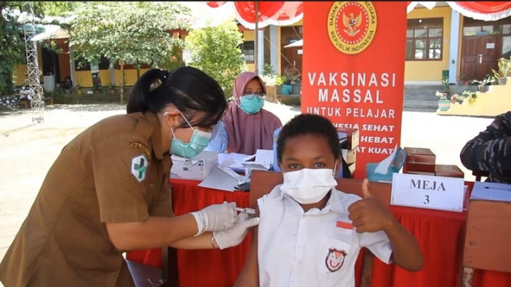 Dukung PTM, Binda Papua Barat Vaksinasi Anak 6-11 Tahun
