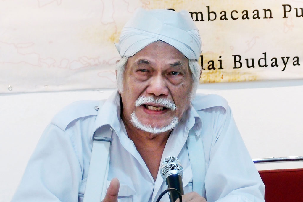 Remy Sylado (Foto: Antara Foto/Dodo Karundeng)