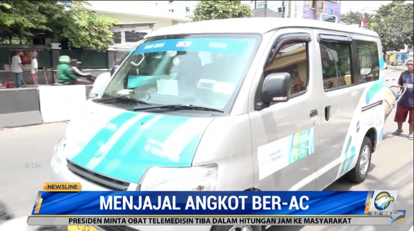 ?Berbeda dengan biasanya, angkot bernama Mikrotrans ini dilengkapi berbagai fasilitas. Metro TV