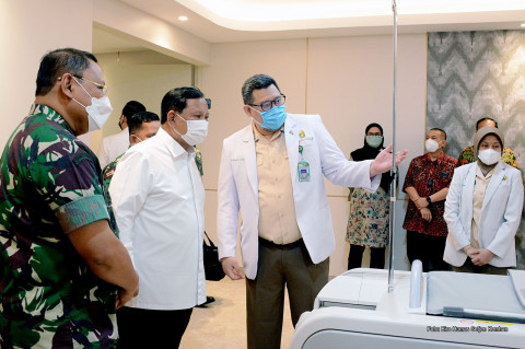 Prabowo Dukung Peningkatan Bidang Kesehatan Tiga Matra TNI