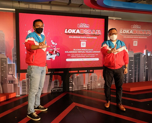 Kota Virtual “Lokaborasi”: Kolaborasi Karya Nusantara yang berlangsung dari tanggal 3 sampai 14 Februari 2022. (Foto:Dok. LinkAja)