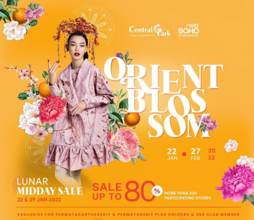 Central Park dan Neo Soho Mall menampilkan rangkaian perayaan Tahun Baru Imlek nan meriah bertajuk “Orient Blossom” pada 22 Januari hingga 27 Februari 2022 (Foto:Dok)