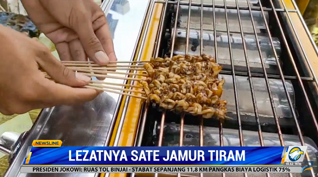 Lezatnya Sate Jamur Tiram