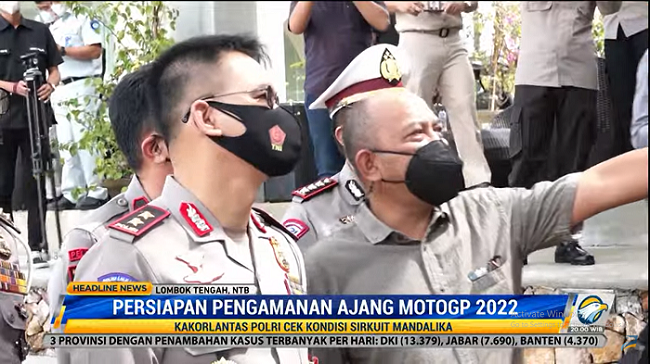 Kakorlantas Periksa Sirkuit Mandalika Jelang MotoGP 2022