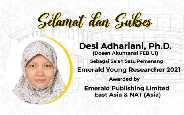 Satu-satunya Peneliti Indonesia, Dosen FEB UI Raih EYRA 2021