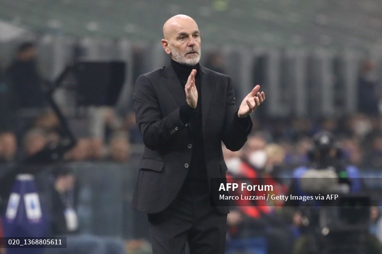 Pelatih AC Milan, Stefano Pioli (AFP/Marco Luzzani)