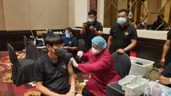 Jelang Piala AFF U-23, Timnas Indonesia Divaksinasi <i>Booster</i>